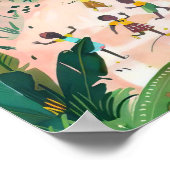 Kongo Print Kongo Illustration Kinshasa Poster Kon ポスター (角)