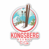 Kongsberg Norway Skiロゴ シール (正面)