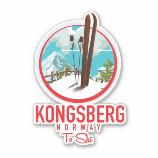 Kongsberg Norway Skiロゴ シール (正面)