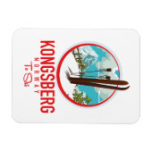 Kongsberg Norway Skiロゴ マグネット (横)