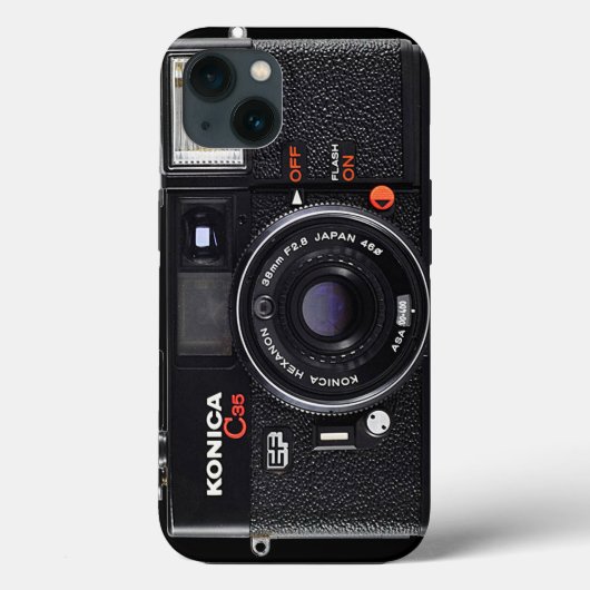 Konica C35 EFヴィンテージカメラ Case-Mate iPhoneケース (裏面)