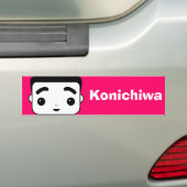 Konichiwa バンパーステッカー (車上)