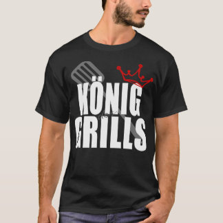 König des Grills Krone Gillbesteck Tシャツ