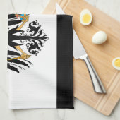 Königreich Preussen Nationalfahne キッチンタオル (四つ折り)