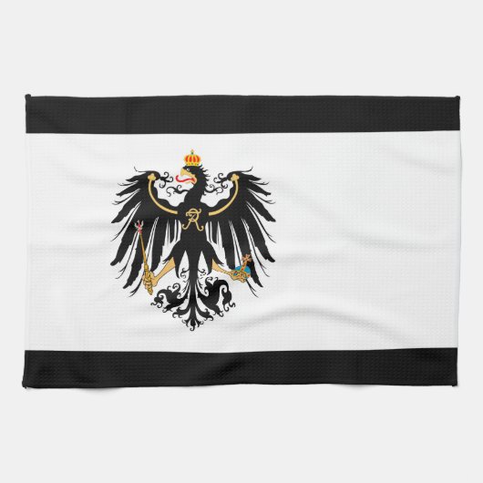 Königreich Preussen Nationalfahne キッチンタオル (横)