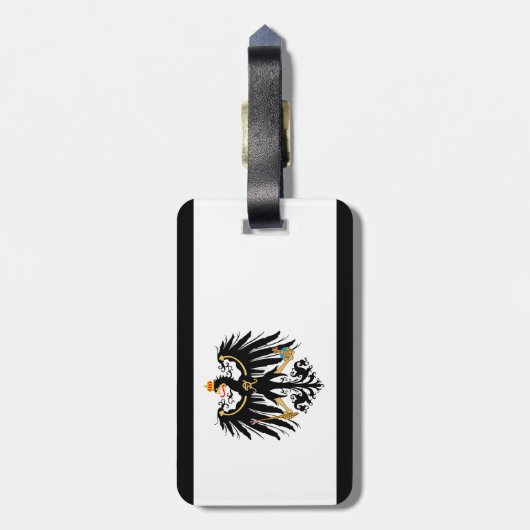 Königreich Preussen Nationalfahne ラゲッジタグ (裏面縦)