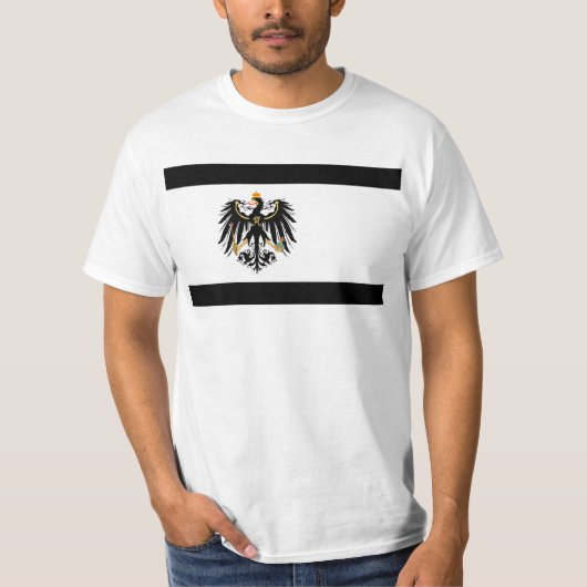 Königreich Preussen Nationalfahne Tシャツ (正面)