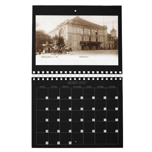 Königsberg – Historical perspectives calendar カレンダー (3月 2027)