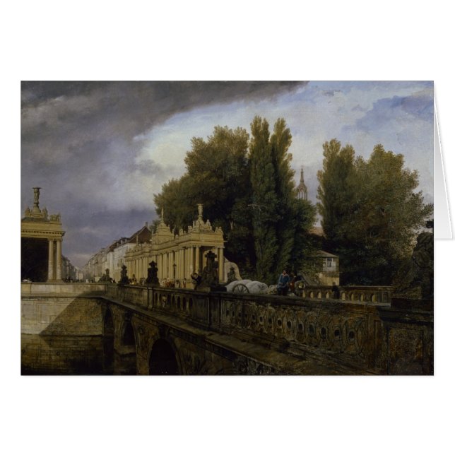 Konigsstrasse、ベルリン1835年のKonigsbrucke (正面横)