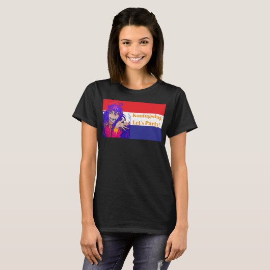 Koningsdag anime tシャツ (正面フル)