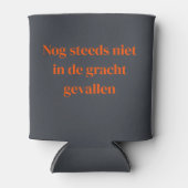Koningsdag blikhouder - Oranje Opdruk - gracht -  缶クーラー (正面)