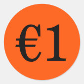 Koningsdag Vrijmarkt: Prijs Op Maat sticker  ラウンドシール (正面)