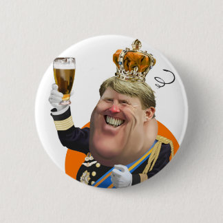 Koningsdag Willem Alexander button 缶バッジ