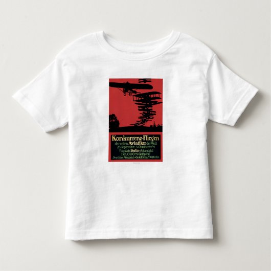 Konkurrenz-Fliegenの離着陸場の昇進ポスター トドラーTシャツ (正面)