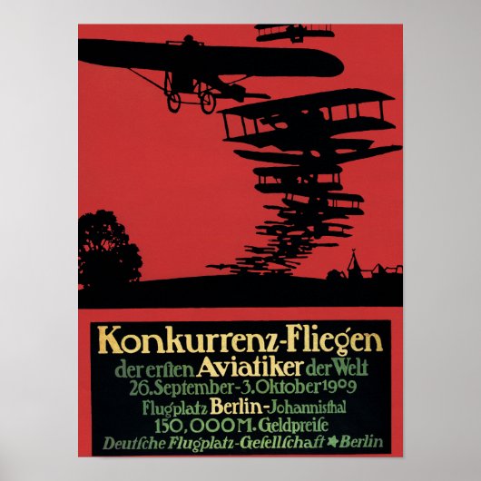 Konkurrenz-Fliegen飛行場プロモーションポスター ポスター (正面)