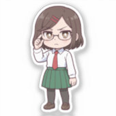 Konoha Koga Chibi Assassin Girl シール (正面)