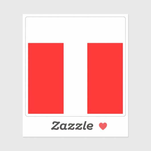 Konolfingen district flag, Switzerland シール (シート)