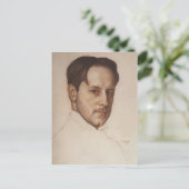 Konstantin Somov- M. Dobuzhinskyのポートレート ポストカード (スタンド正面)