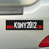 Konyを有名に- Kony 2012年作って下さい バンパーステッカー (車上)