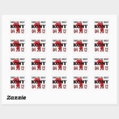 Kony ストップ 2012ステッカー スクエアシール (シート)