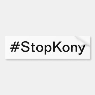Kony バンパーステッカー