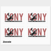 KONY – 無ストップ事で。子ども兵士 長方形シール (シート)