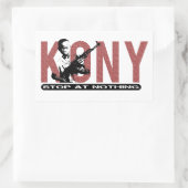 KONY – 無ストップ事で。子ども兵士 長方形シール (バッグ)