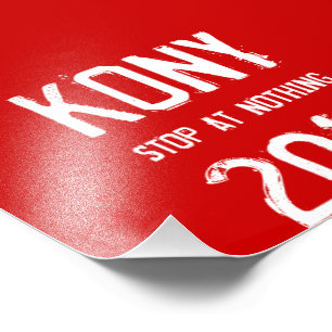 Kony 2012のフライヤ フォトプリント