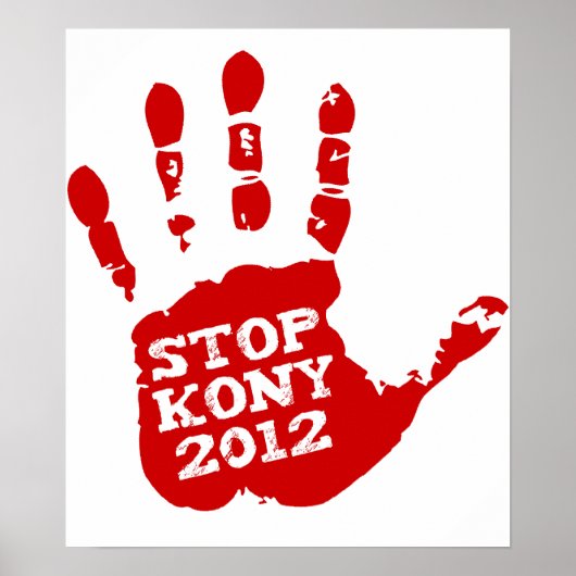 Kony 2012ハンドプリントジョセフストップコニー ポスター (正面)