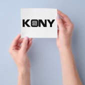 Kony 2012ビデオQRコードJoseph Kony チラシ (手)