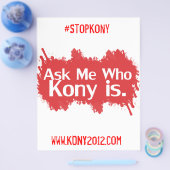 Kony 2012フルカラーフライヤー チラシ (シングル)
