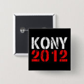 KONY 2012ボタンPin 缶バッジ (正面&裏面)
