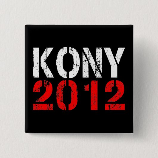 KONY 2012ボタンPin 缶バッジ (正面)