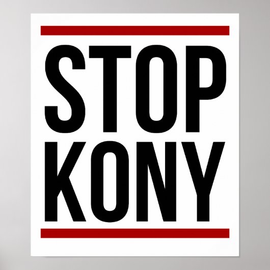 Kony 2012ポスター – ストップ Kony ポスター (正面)