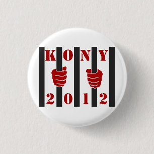 Kony 2012停止ヨセフKonyの刑務所 缶バッジ