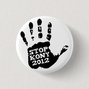 Kony 2012停止ヨセフKony手 缶バッジ