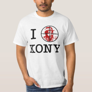 Kony 2012年のヨセフKonyターゲットクロスヘア Tシャツ