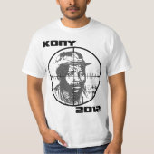 Kony 2012年のヨセフKonyターゲットクロスヘア Tシャツ (正面)