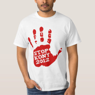 Kony 2012年のHandprint停止ヨセフKony Tシャツ