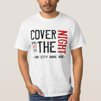 Kony 2012年-カスタマイズ可能な夜を-カバーして下さい tシャツ