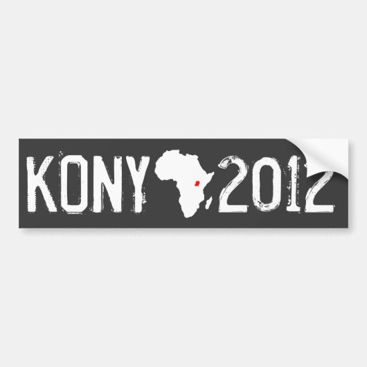 Kony 2012年 バンパーステッカー (正面)