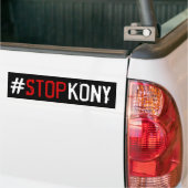 Kony 2012年 バンパーステッカー (トラック上)