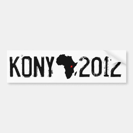 Kony 2012年 バンパーステッカー (正面)