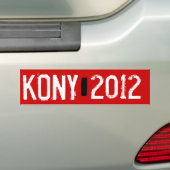 Kony 2012年 バンパーステッカー (車上)