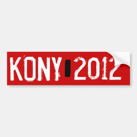 Kony 2012年 バンパーステッカー (正面)