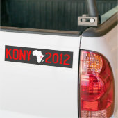 Kony 2012年 バンパーステッカー (トラック上)