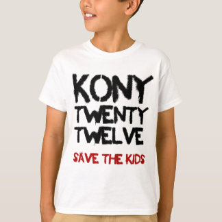 Kony 2012年- "子供"のワイシャツ   救って下さい tシャツ