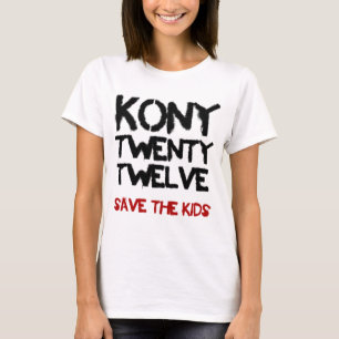 Kony 2012年- "子供"のワイシャツ 救って下さい tシャツ