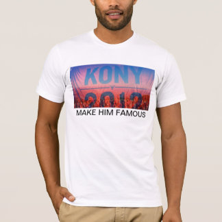 KONY 2012年-彼を有名にさせて下さい Tシャツ