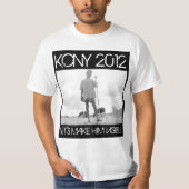 KONY 2012年-彼を目に見えるようにしよう Tシャツ (正面)